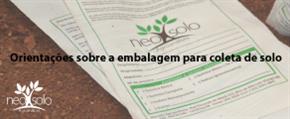 Orientações sobre a embalagem para coleta de solo